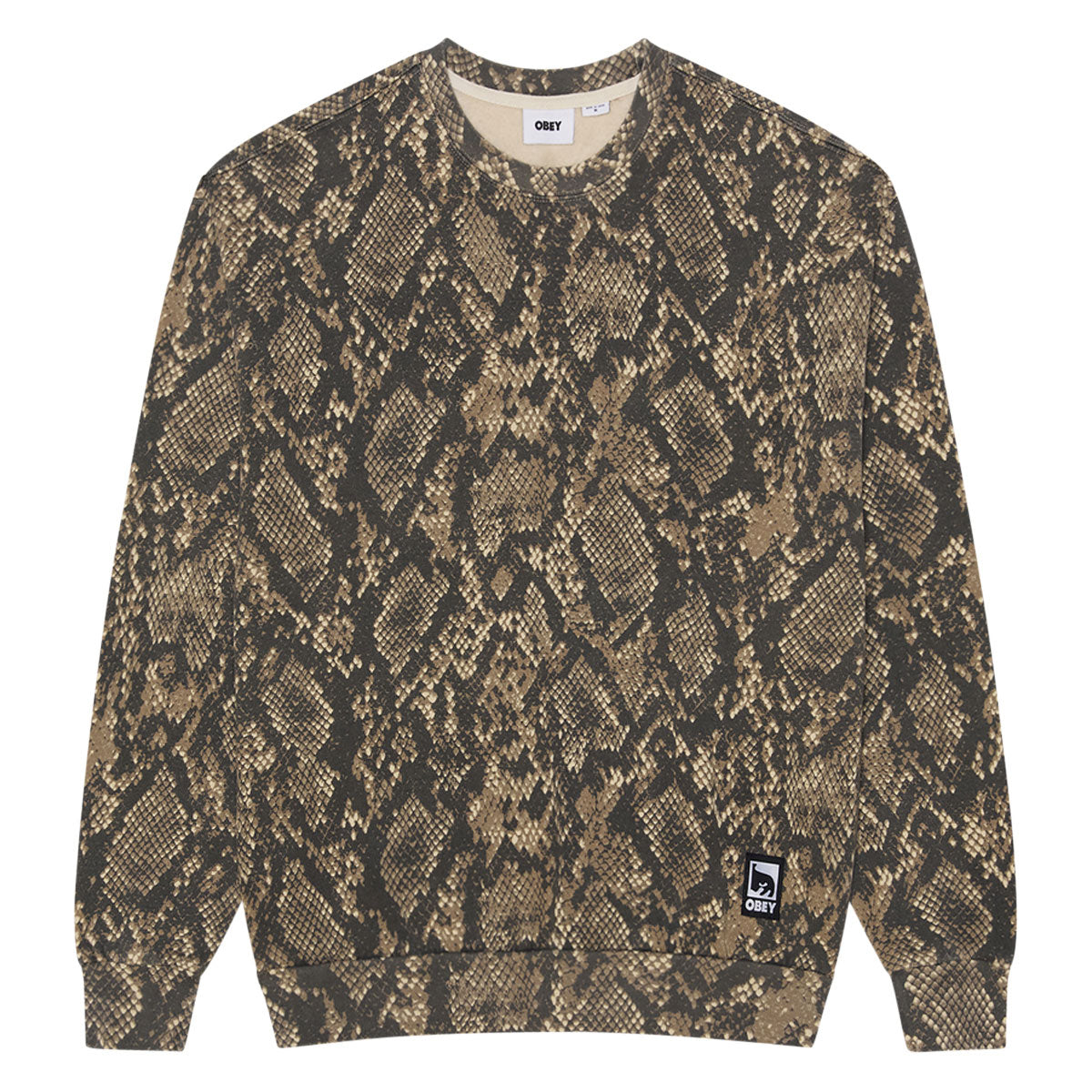 Obey Post Crew Sweatshirt - Dusty Vintage Rattle Snake image 1