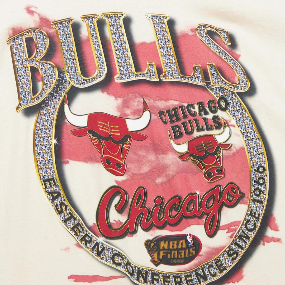 Mitchell & Ness x NBA Crown Jewels Bulls T-Shirt - Natural image 2