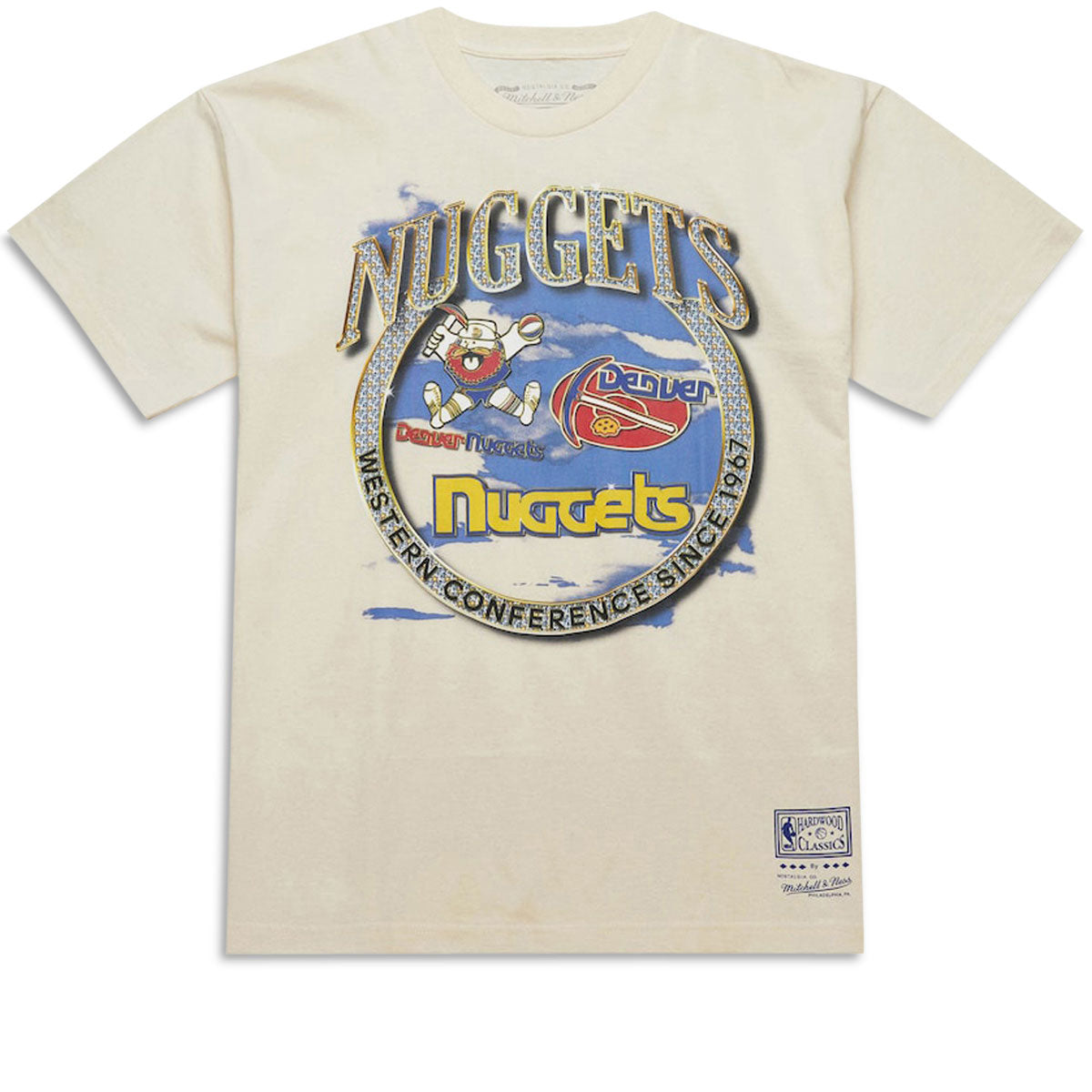 Mitchell & Ness x NBA Crown Jewels Nuggets T-Shirt - Natural image 1