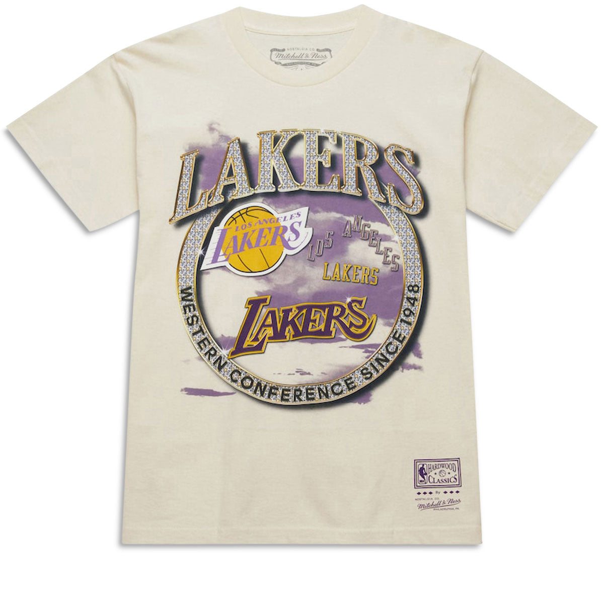 Mitchell & Ness x NBA Crown Jewels Lakers T-Shirt - Natural image 1