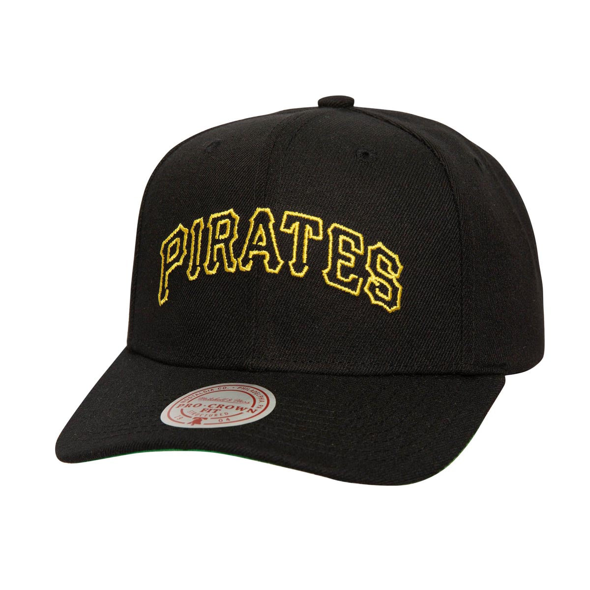 Mitchell & Ness x MLB Neon Logo Pro Pirates Snapback Hat - Black image 1