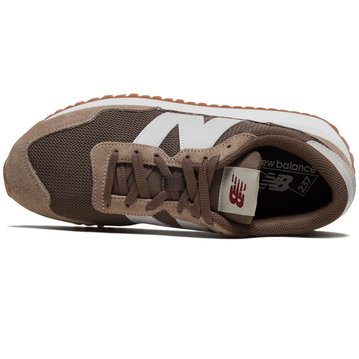 New Balance 237 Shoes - Maroon/Beige image 3