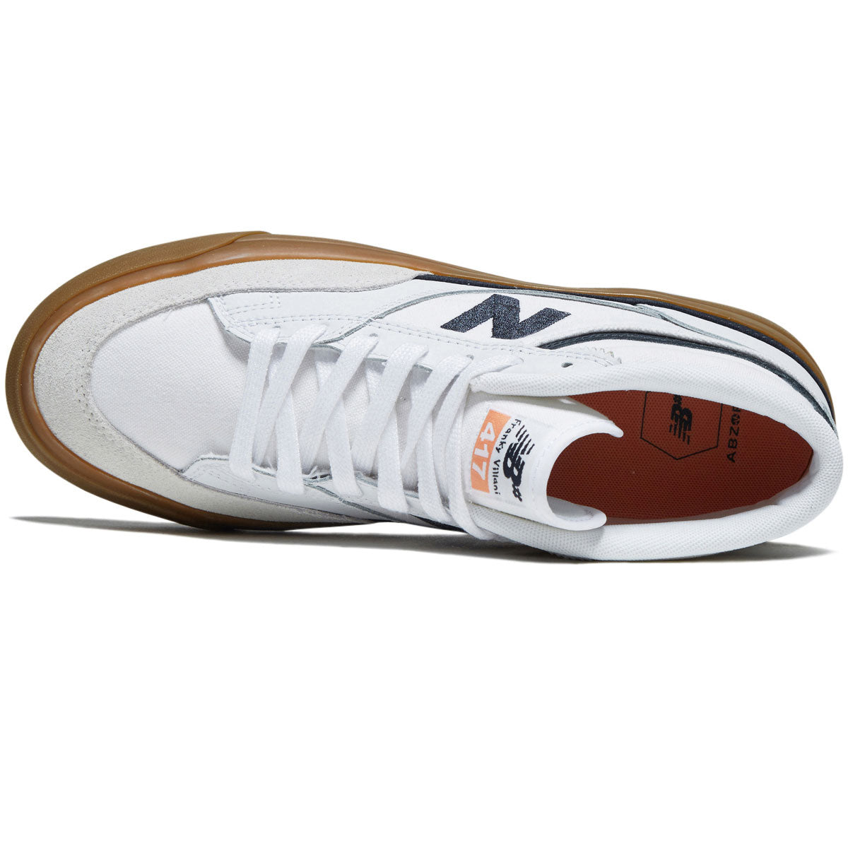 New Balance 417 Villani Shoes - White/Gum image 3