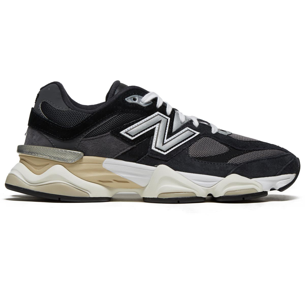 New Balance 9060 Shoes - Black/Phantom/Magnet/Metallic Silver image 1