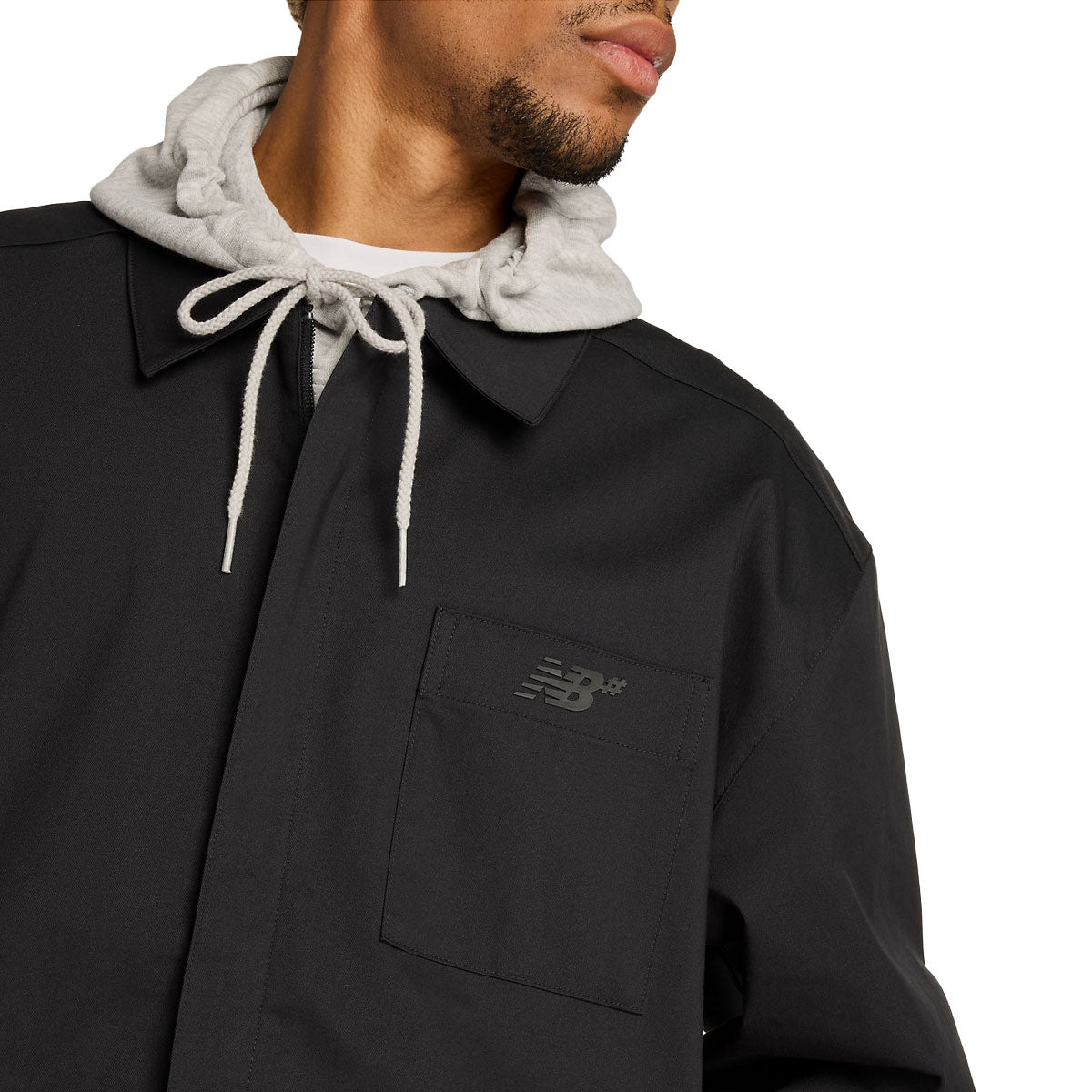 New Balance Numeric Coaches Twill Jacket - Black image 3