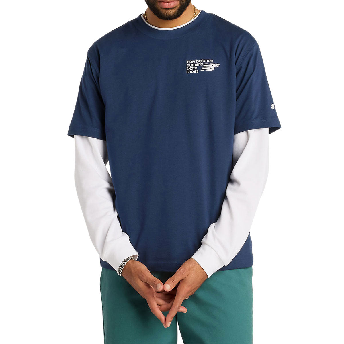 New Balance Numeric Small Logo T-Shirt - Navy image 2