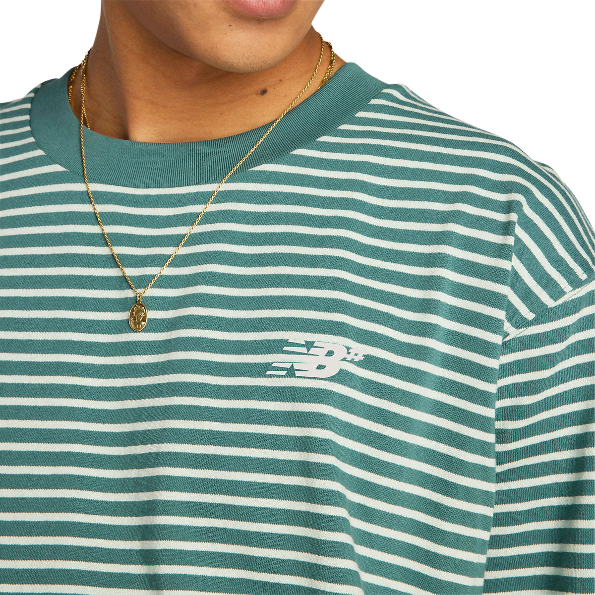 New Balance Numeric Thin Stripe T-Shirt - New Spruce image 4