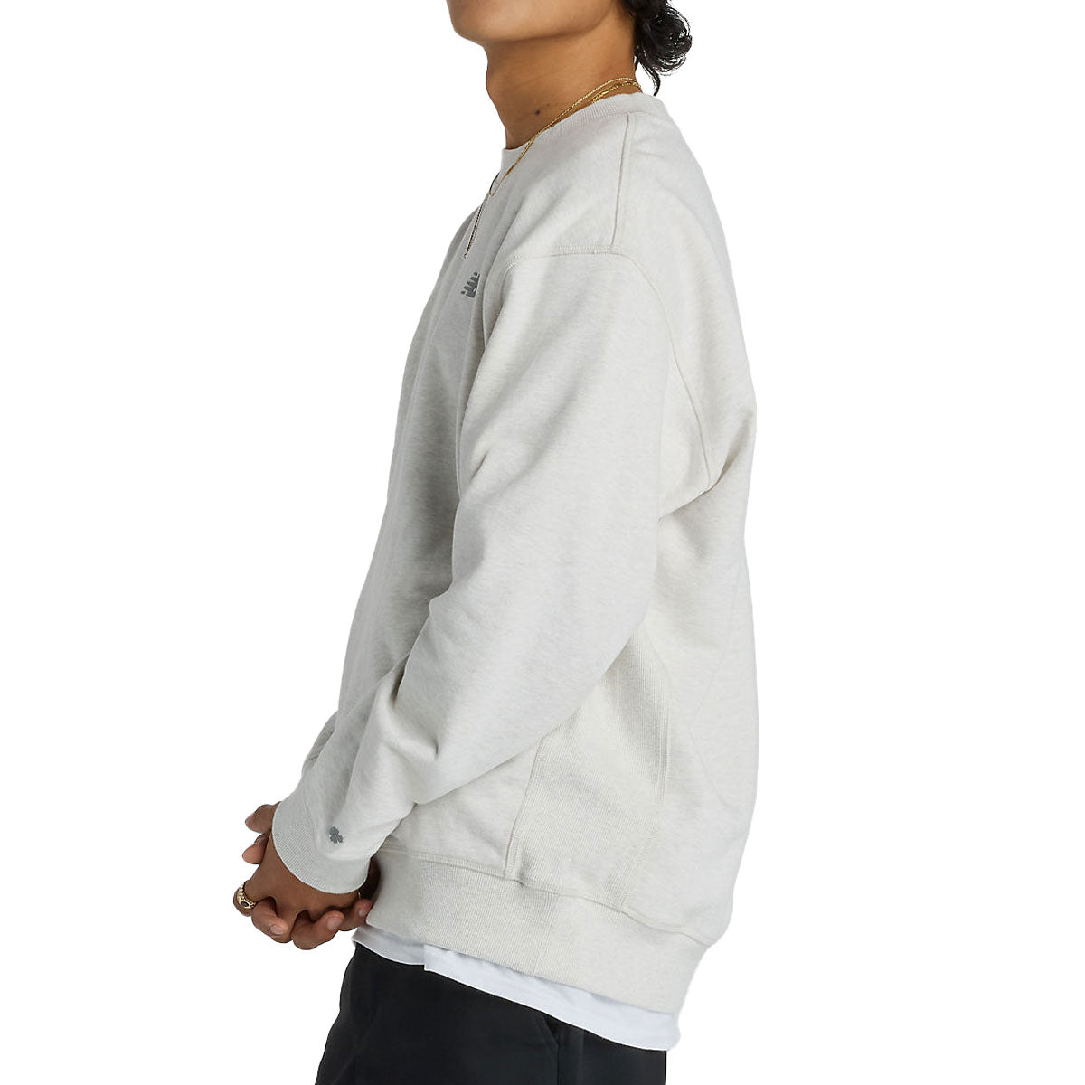 New Balance Numeric French Terry Sweatshirt - Oatmeal Heather image 5