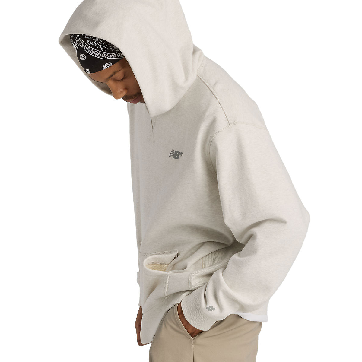 New Balance Numeric French Terry Hoodie - Oatmeal Heather image 5