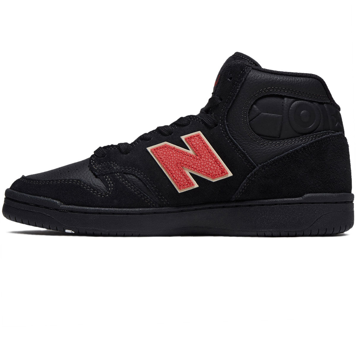 New Balance x Chocolate 480 Hi Shoes - Black/Gum image 2