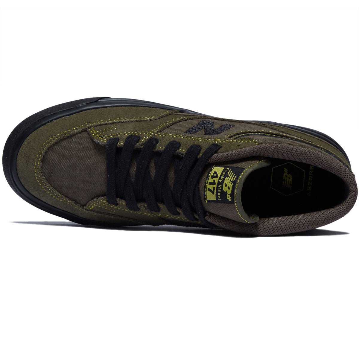 New Balance 417 Villani Shoes - Dark Moss/Black image 3