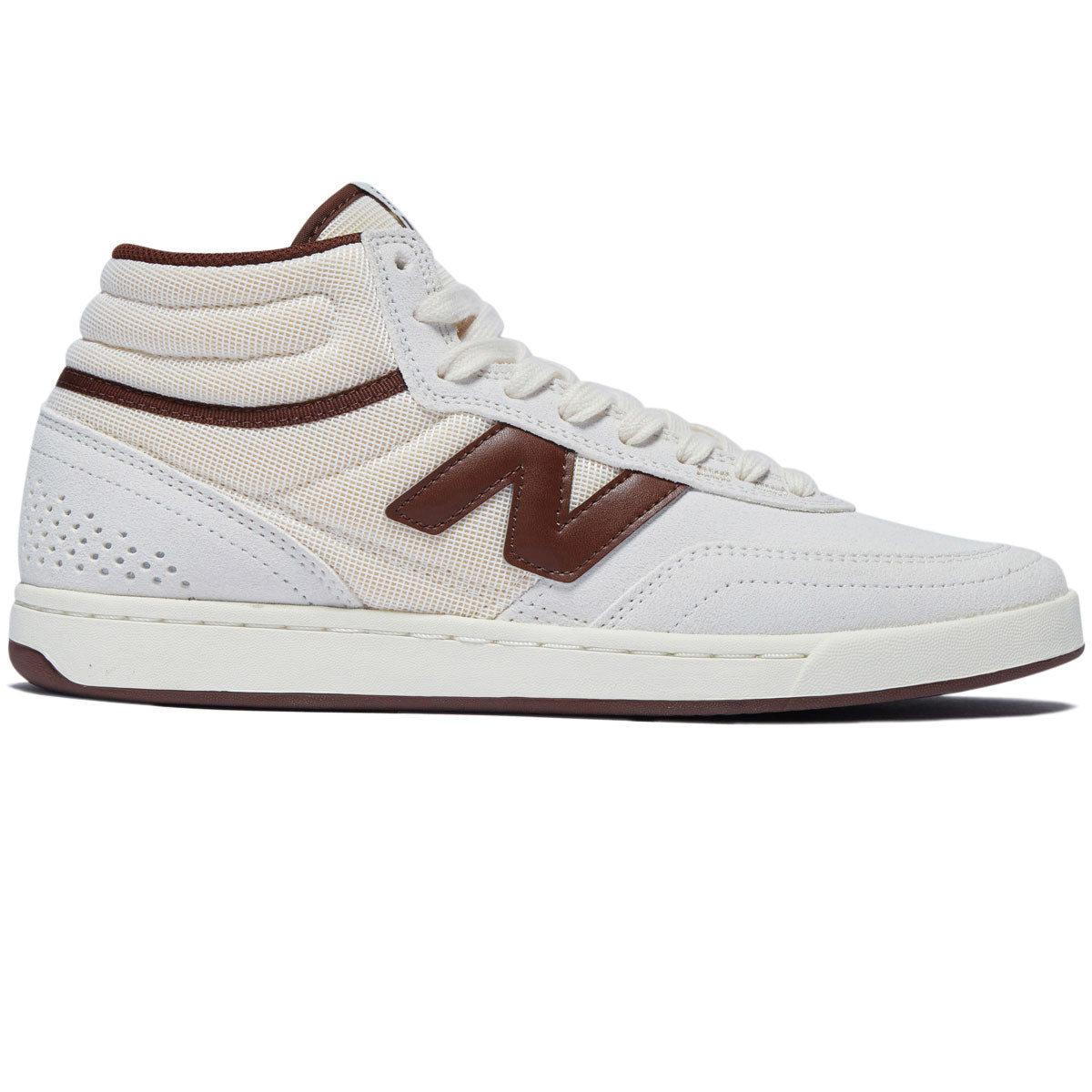 New Balance 440 High V2 Shoes - Sea Salt/Dark Brown image 1