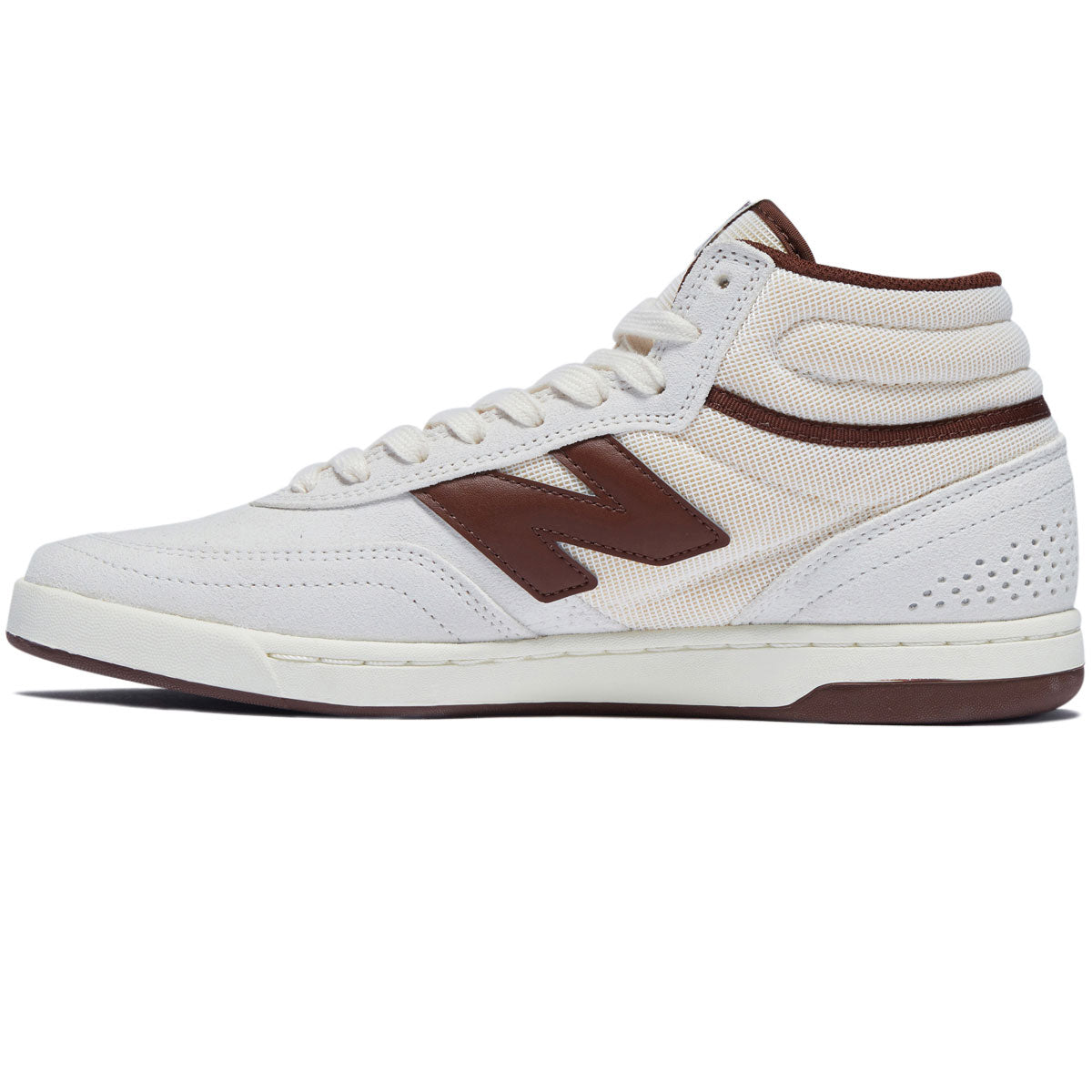 New Balance 440 High V2 Shoes - Sea Salt/Dark Brown image 2