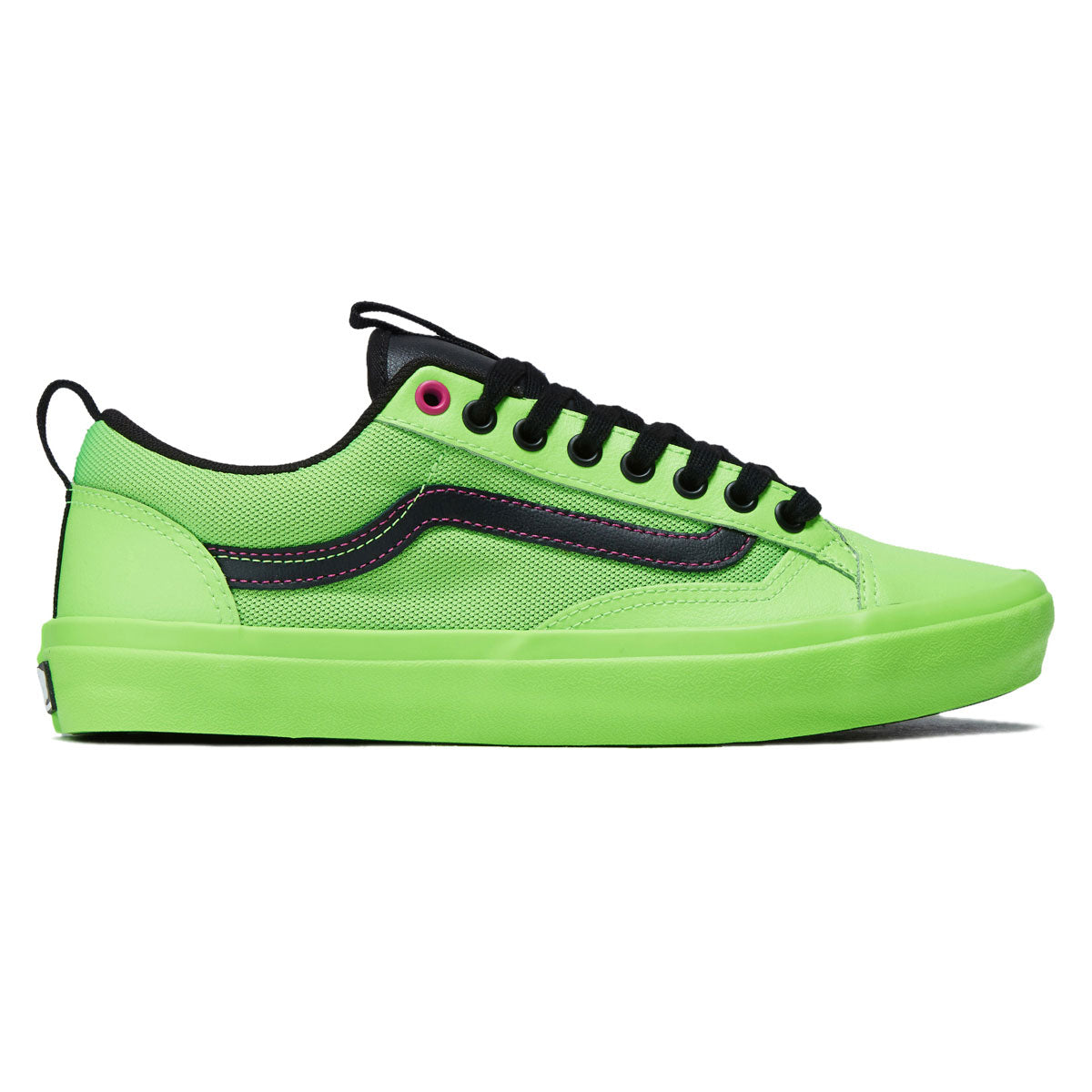 Vans Skate Old Skool 36+ Shoes - Acid Airbrush Black/Green Gecko image 1