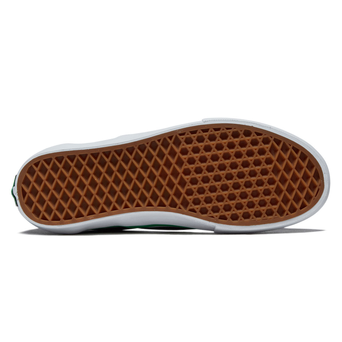 Vans Skate Slip-On Shoes - Cracked Leather Black/Green image 4