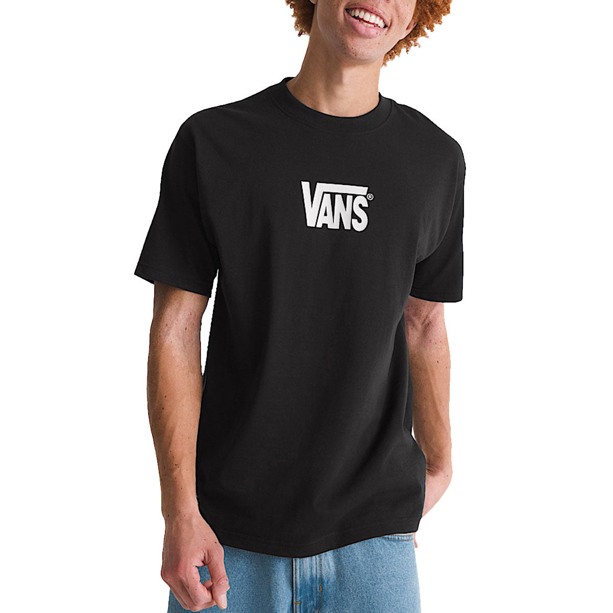 Vans Stretch Logo T-Shirt - Black/White image 2