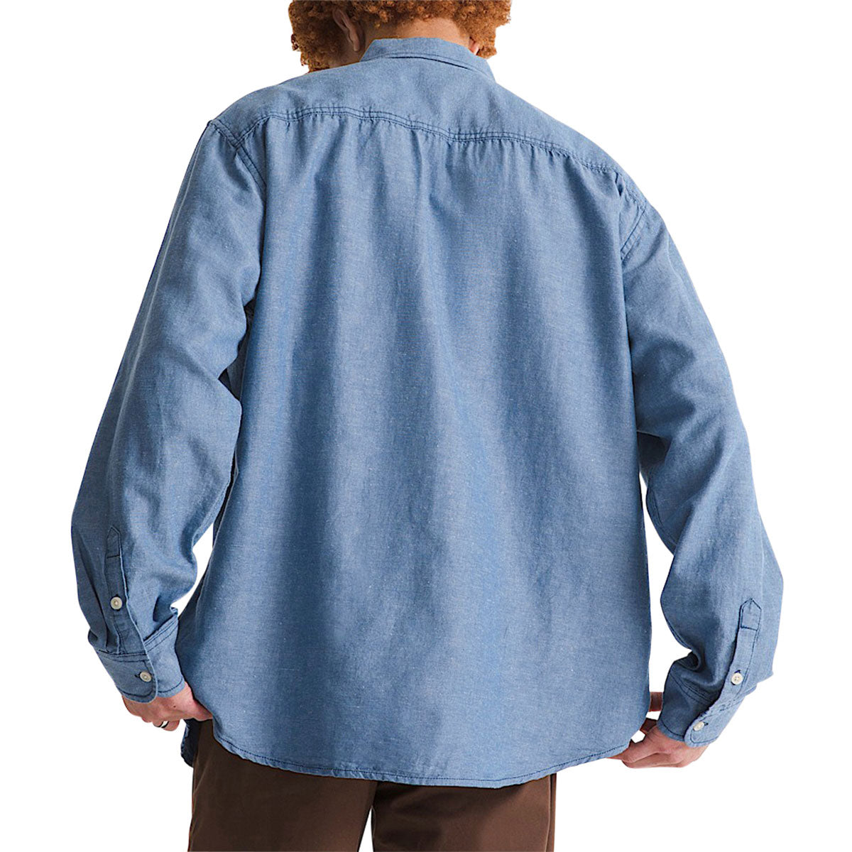 Vans Lawson Solid Oxford Long Sleeve Shirt - True Navy image 3