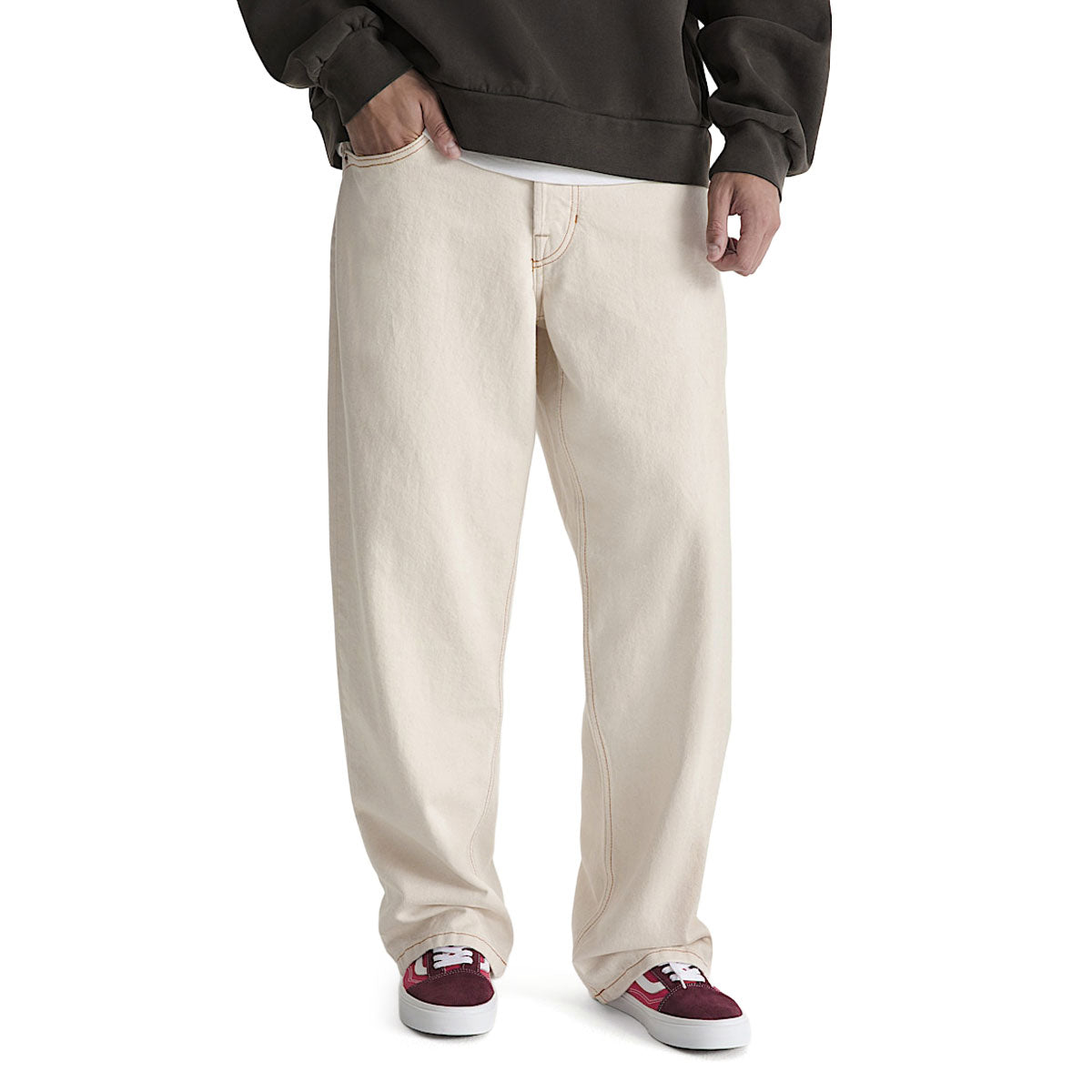 Vans LX Check 5 Loose Denim Jeans - Natural Seed image 2