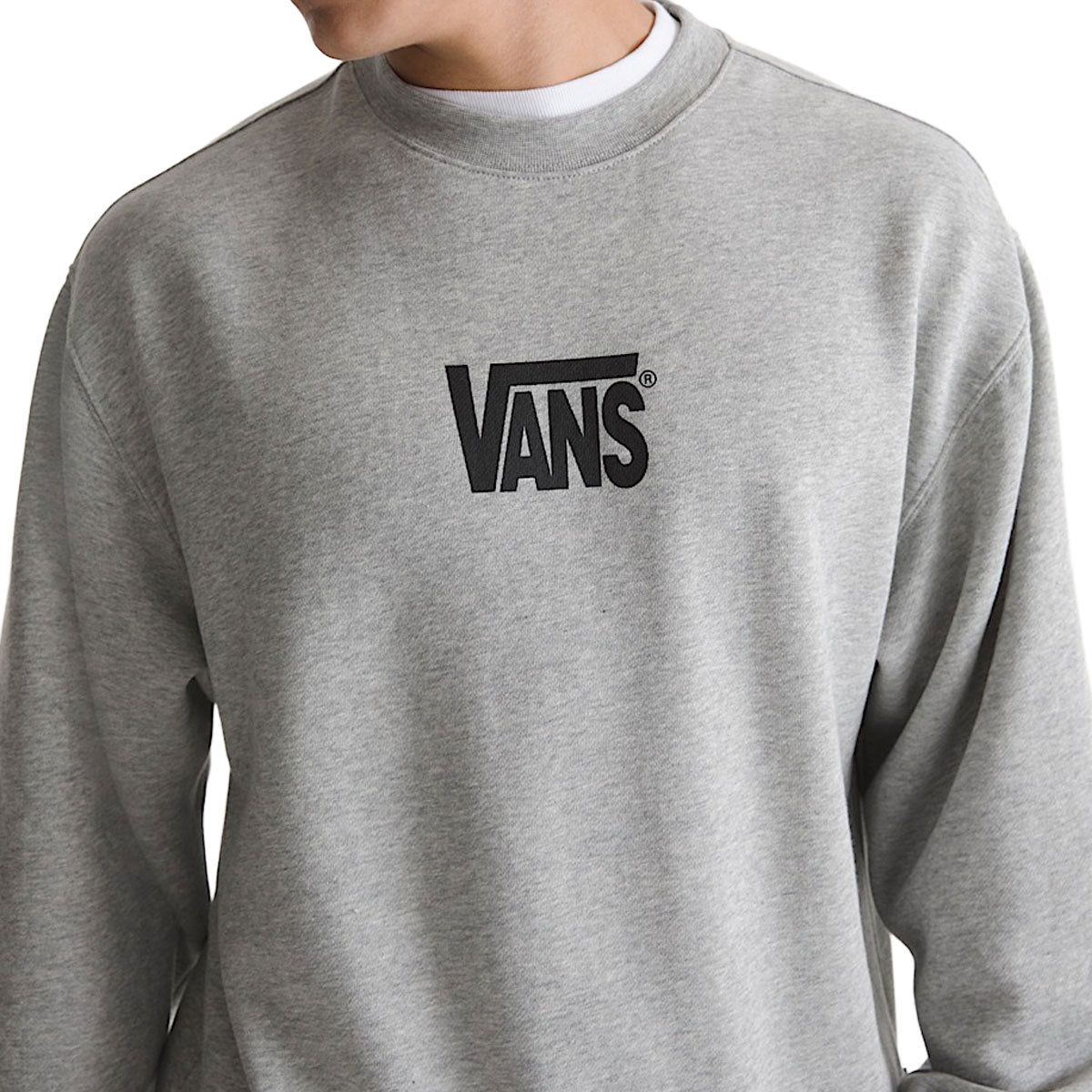 Vans Stretch Logo Crew Sweatshirt - Cement Heather image 3