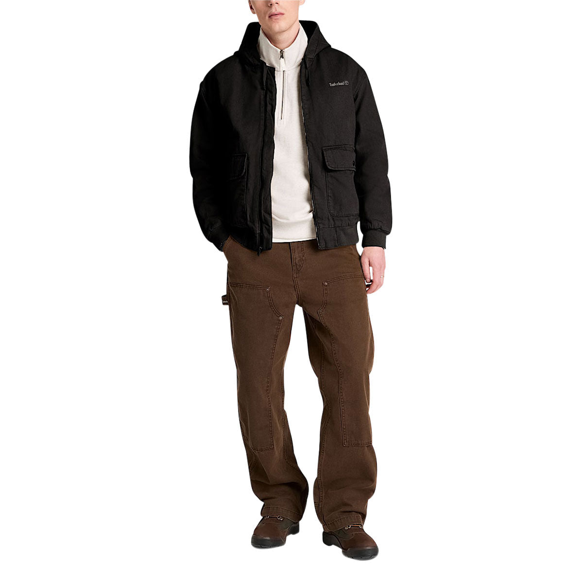 Timberland Insulated Canvas Bomber Jacket - Black image 4