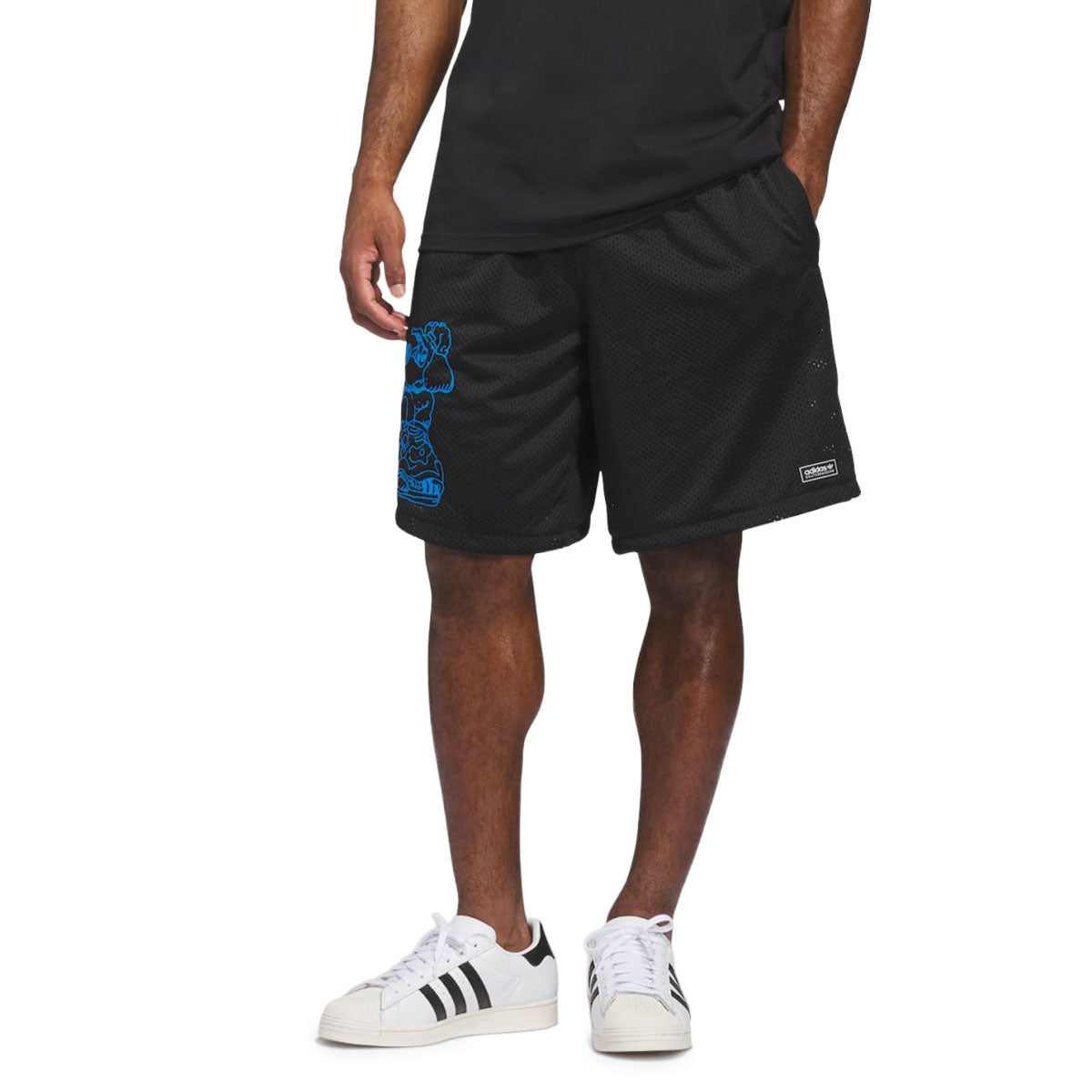 Adidas Kogan Shorts - Black/Lucid Ray Blue image 3