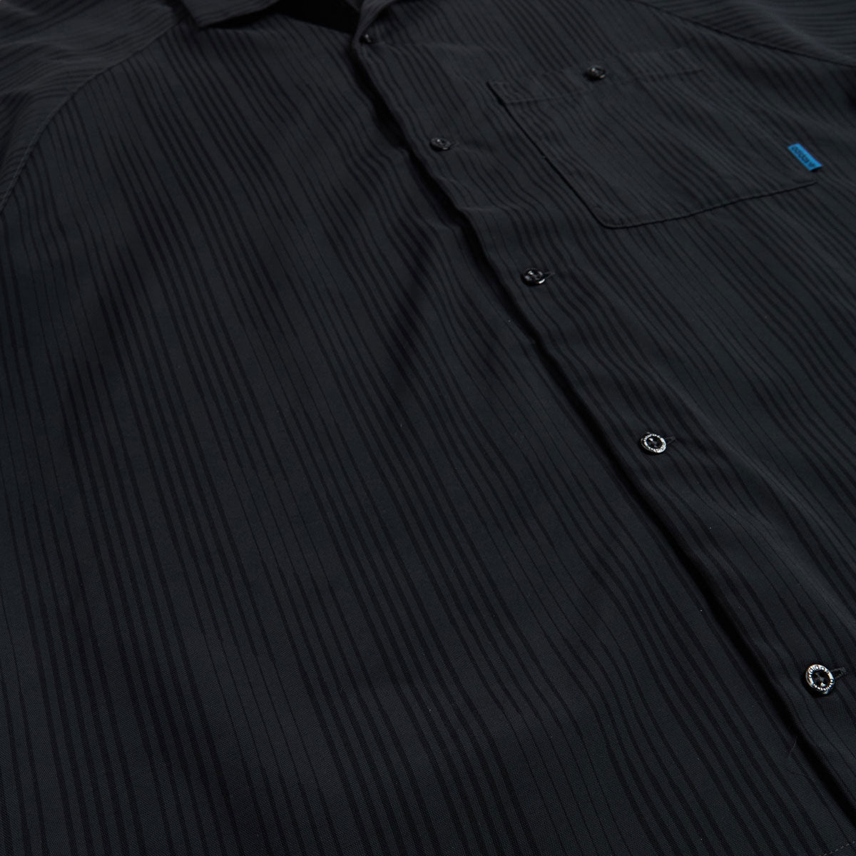 Adidas Skate Lines Button Up Shirt - Carbon/Black/Lucid Ray Blue image 4