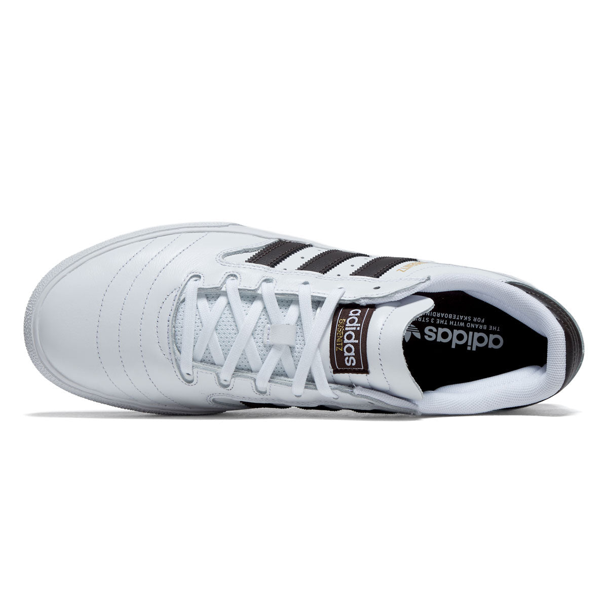 Adidas Busenitz Vulc II Shoes - Ftwr White/Aurora Coffee/Gold Metallic image 3