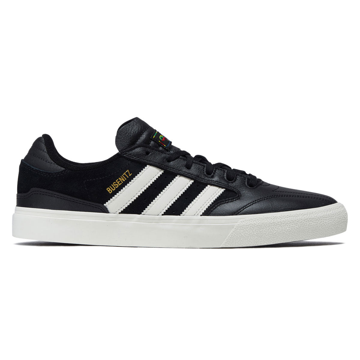 Adidas Busenitz Vulc II Shoes - Core Black/Chalk White/Gold Metallic image 1