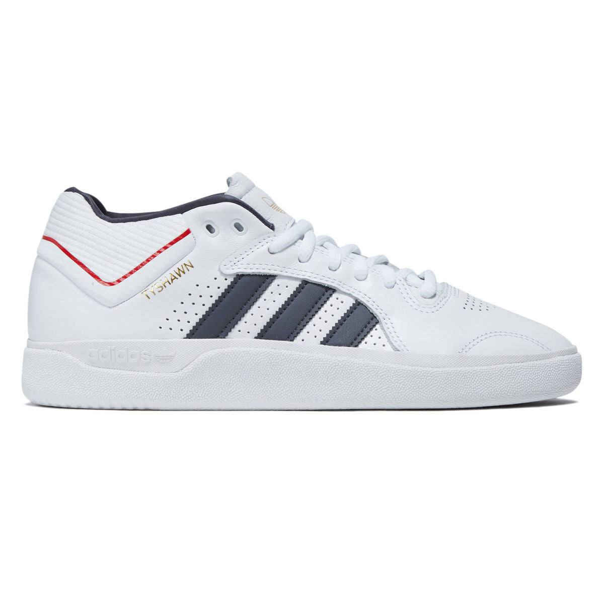 Adidas Tyshawn Shoes - Ftwr White/Aurora Onix/Collegiate Red image 1