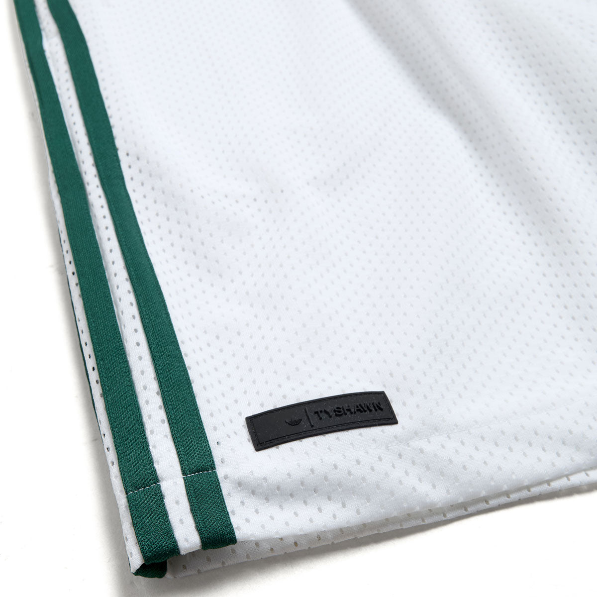 Adidas Tyshawn B Shorts - White/Matte Gold/Collegiate Green image 4
