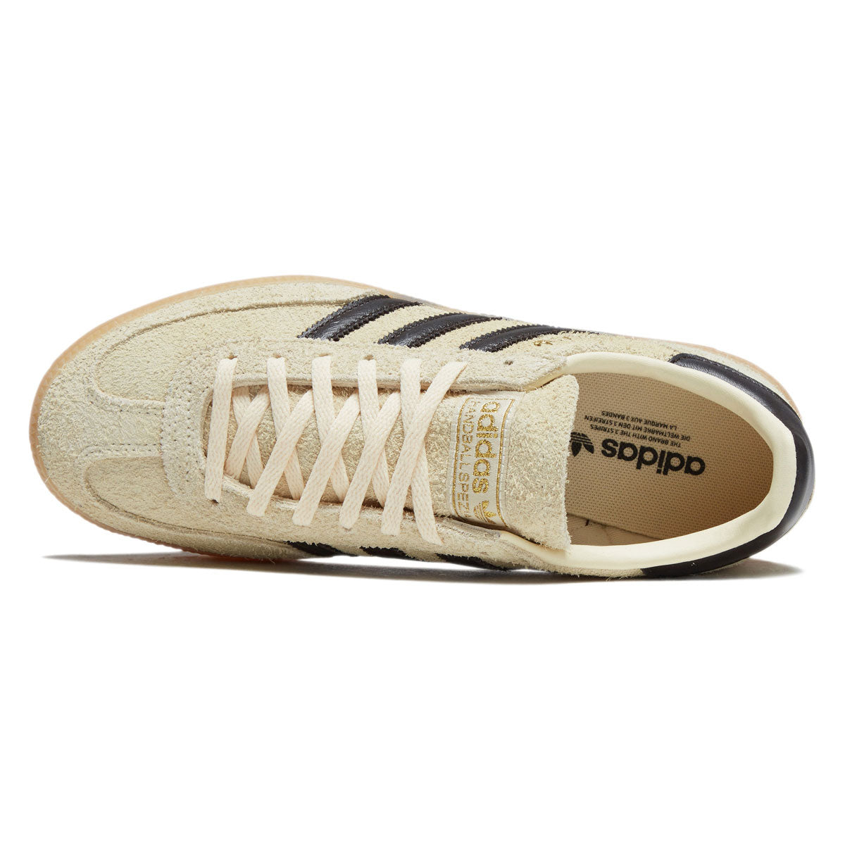 Adidas Womens Handball Spezial Shoes - Warm Vanilla/Aurora Coffee/Gold Metallic image 3