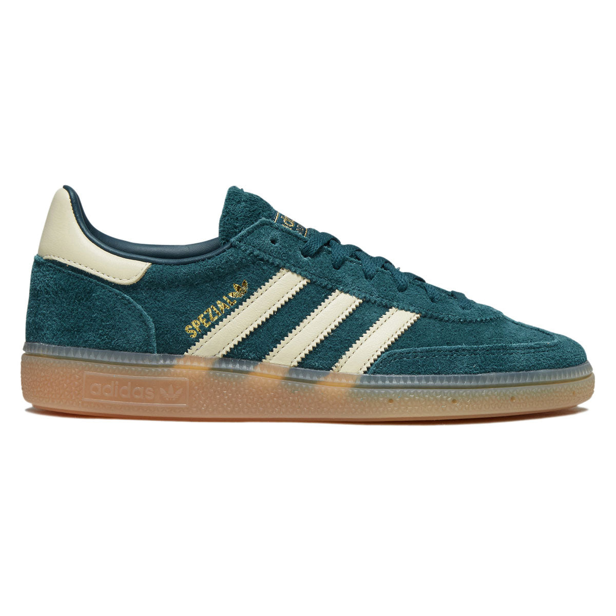 Adidas Womens Handball Spezial Shoes - Rich Green/Warm Vanilla/Gold Metallic image 1