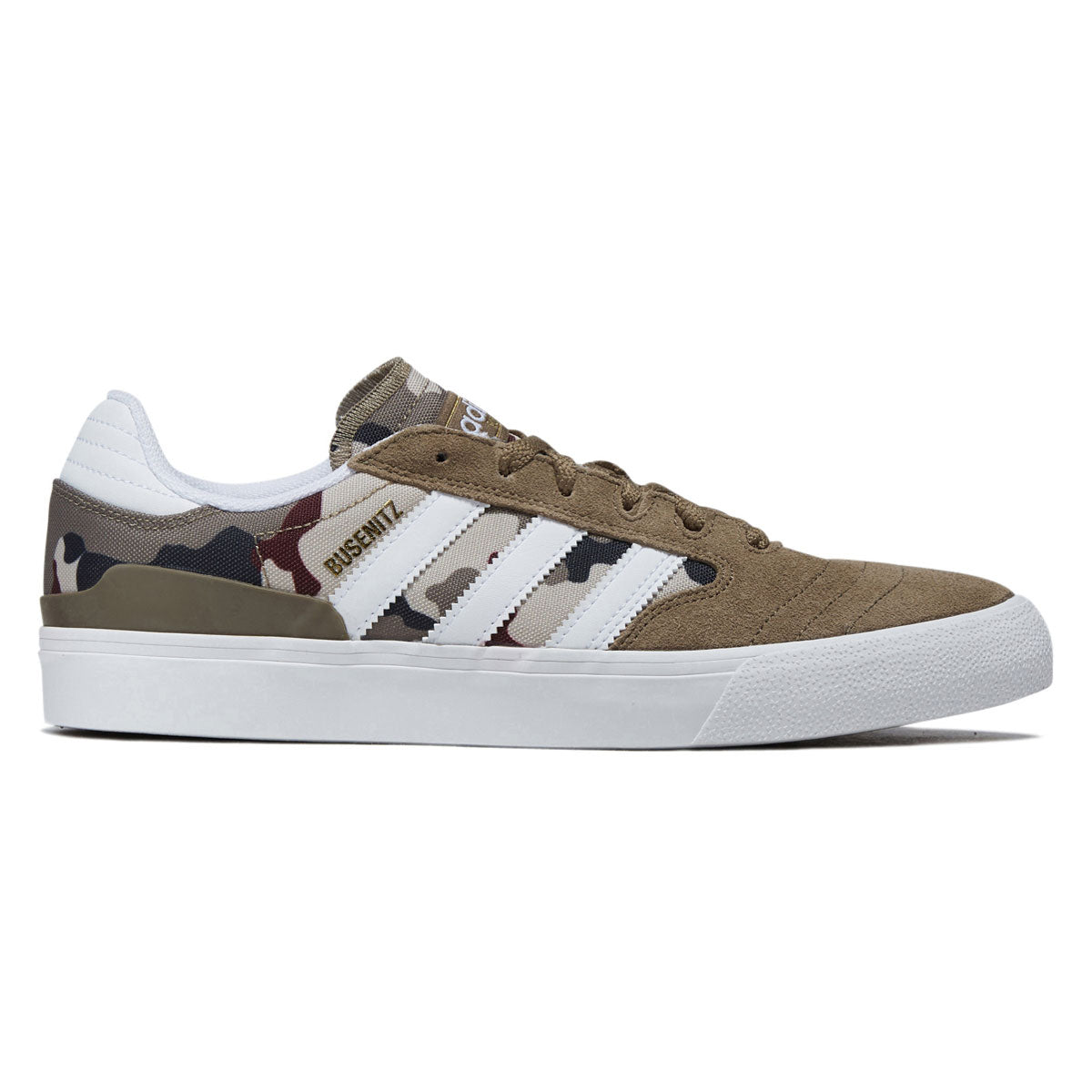 Adidas Busenitz Vulc II Shoes - Khaki/Ftwr White/Aurora Ink image 1