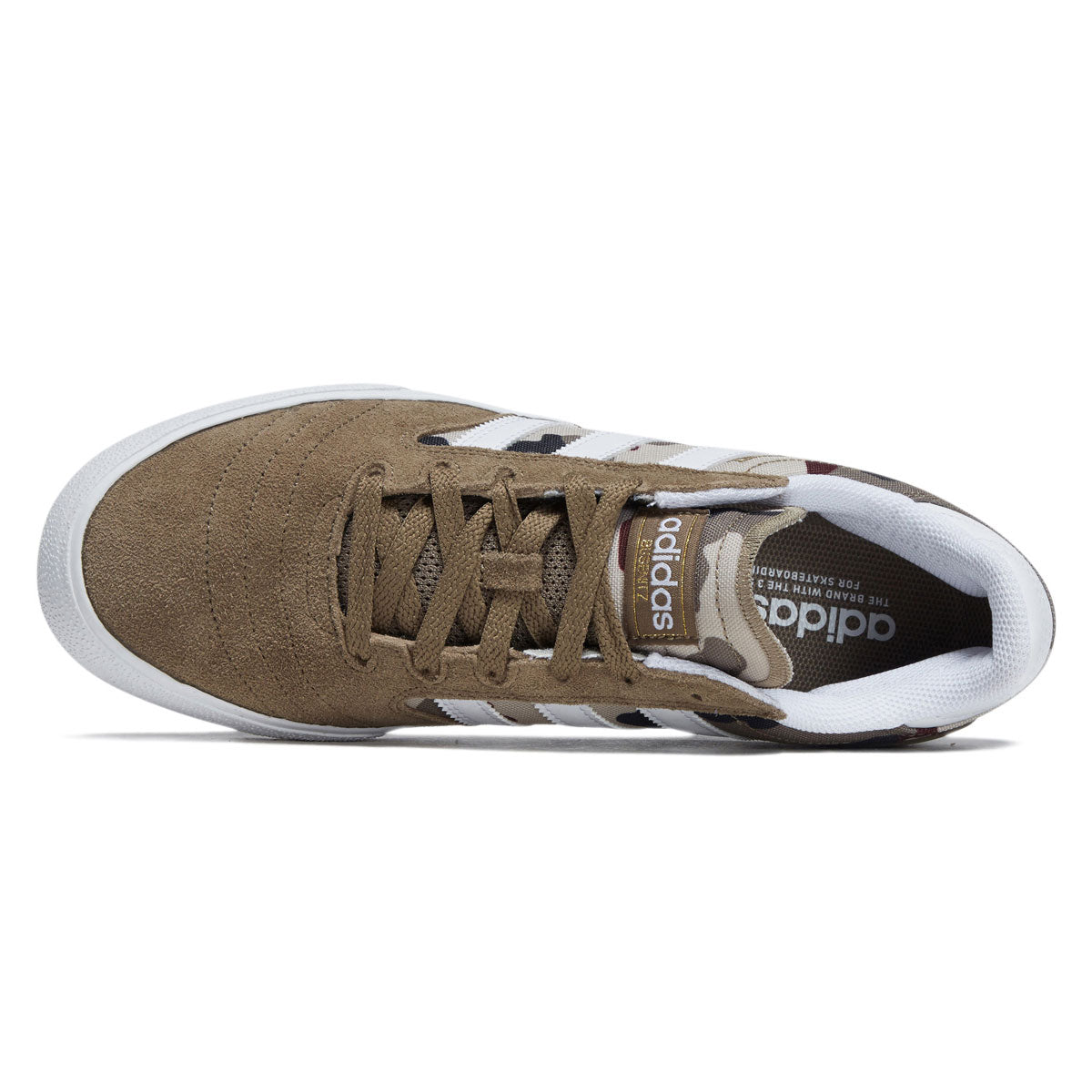 Adidas Busenitz Vulc II Shoes - Khaki/Ftwr White/Aurora Ink image 3