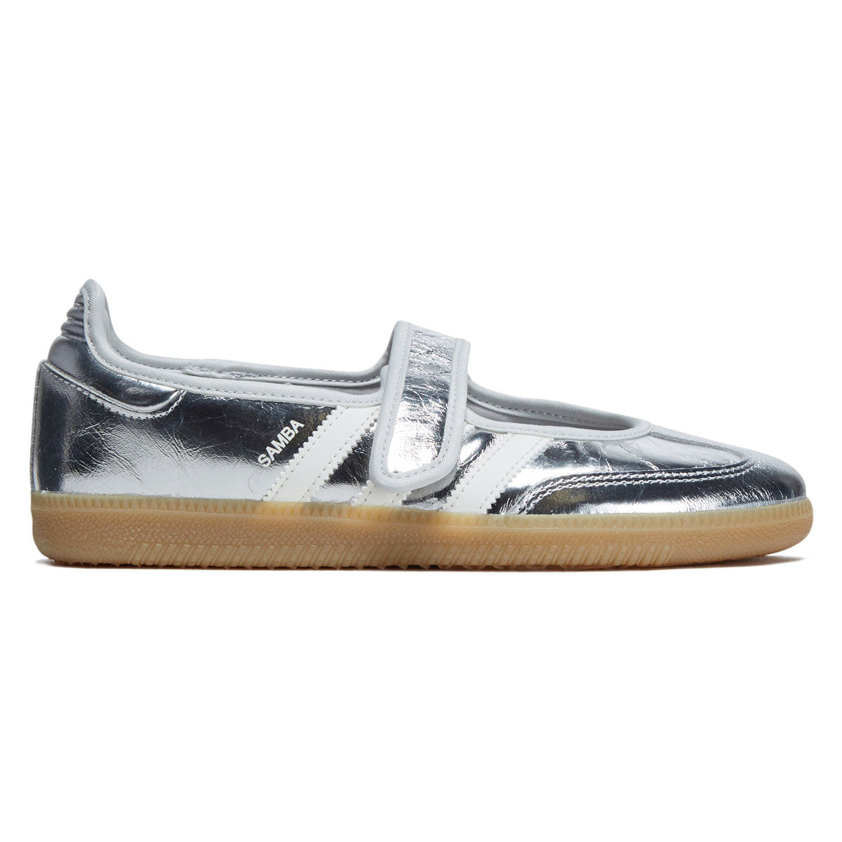 Adidas Womens Samba Jane Shoes - Silver Metallic/Off White/Gum image 1