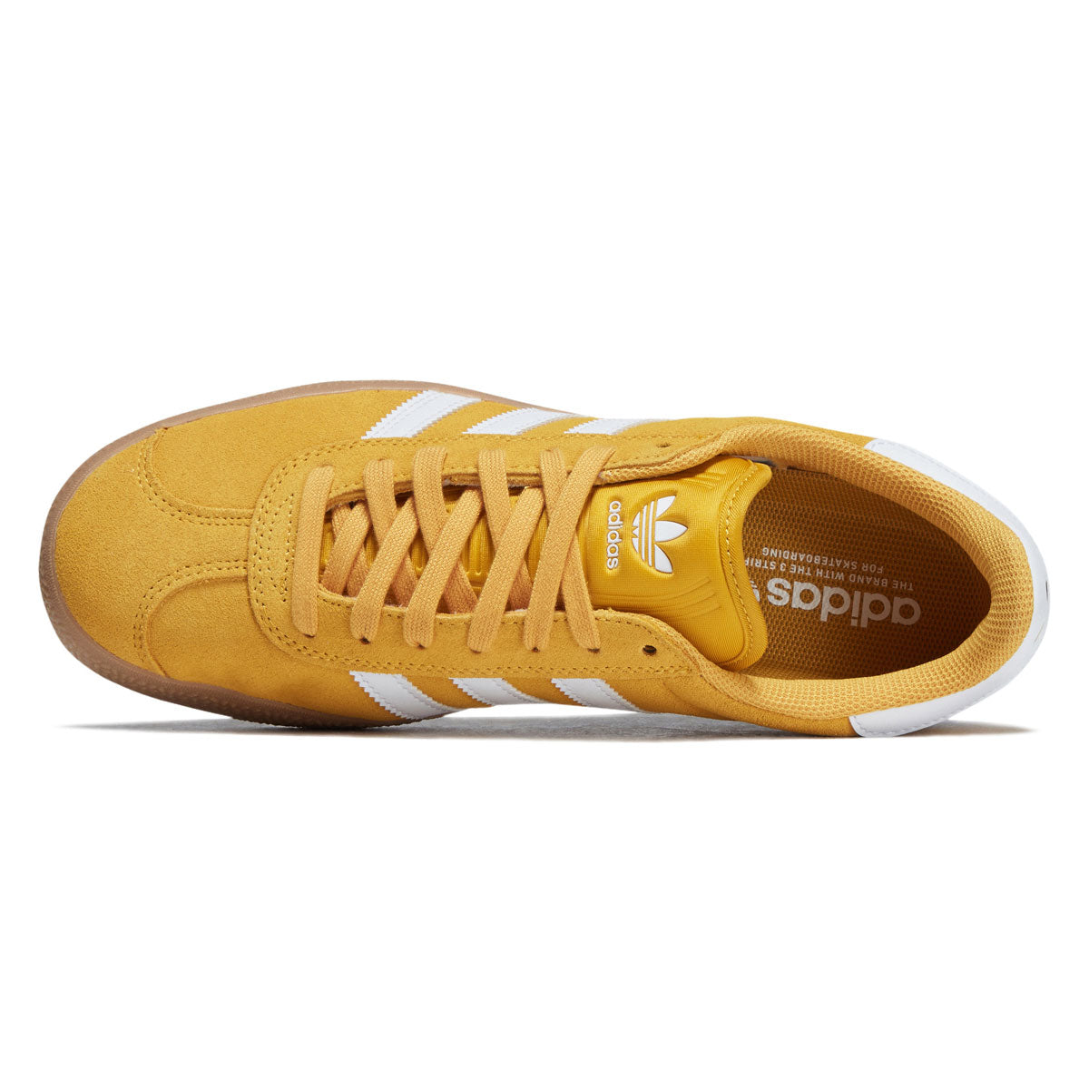 Adidas Gazelle ADV Shoes - Preloved Yellow/Ftwr White/Gold Metallic image 3