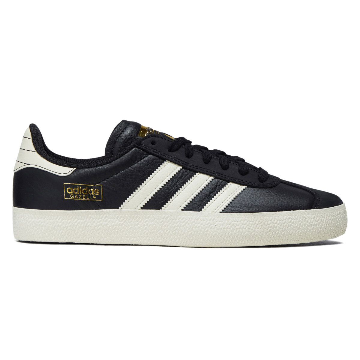 Adidas Gazelle ADV Shoes - Core Black/Cream White/Gold Metallic image 1