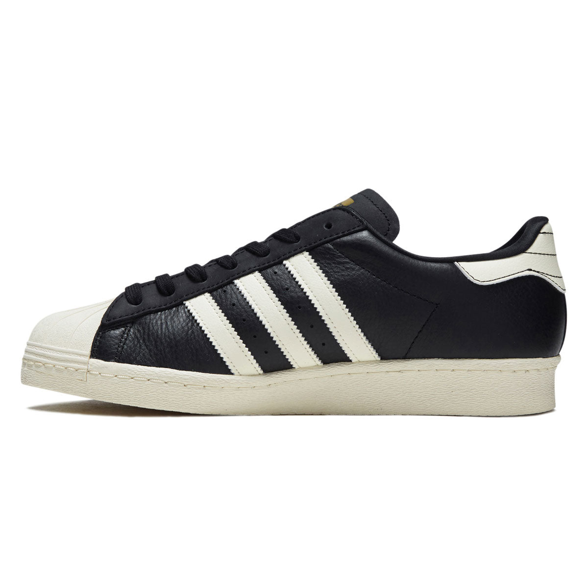 Adidas Superstar 80 ADV Shoes - Core Black/Cream White/Gold Metallic image 2