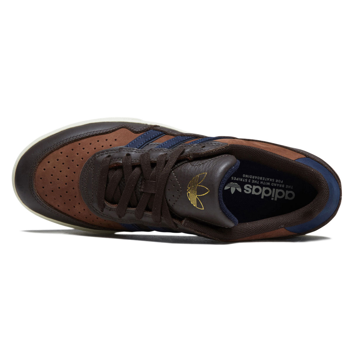 Adidas Tyshawn II Shoes - Aurora Coffee/Dark Blue/Preloved Brown image 3