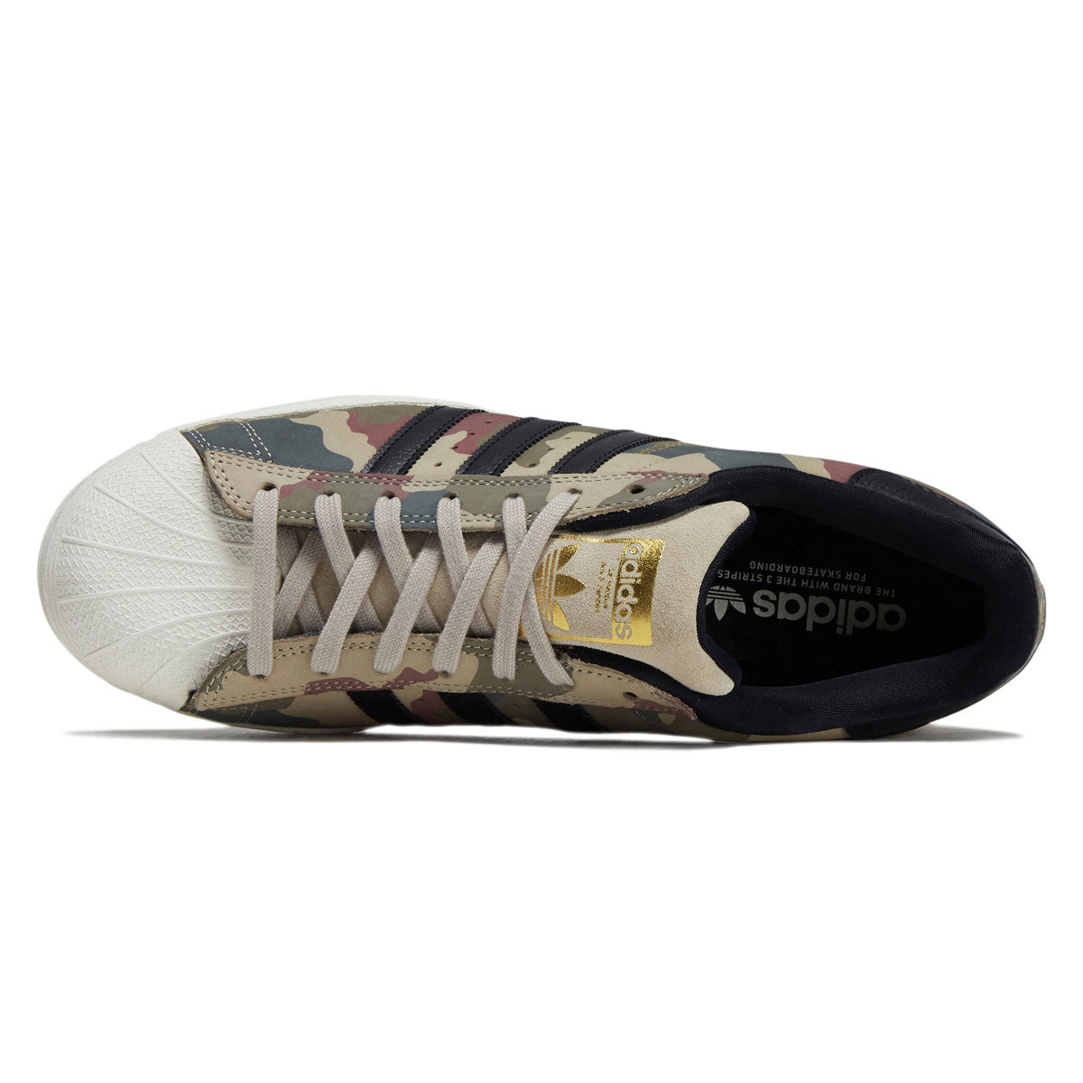 Adidas Superstar ADV Shoes - Khaki/Core Black/Chalk White image 3