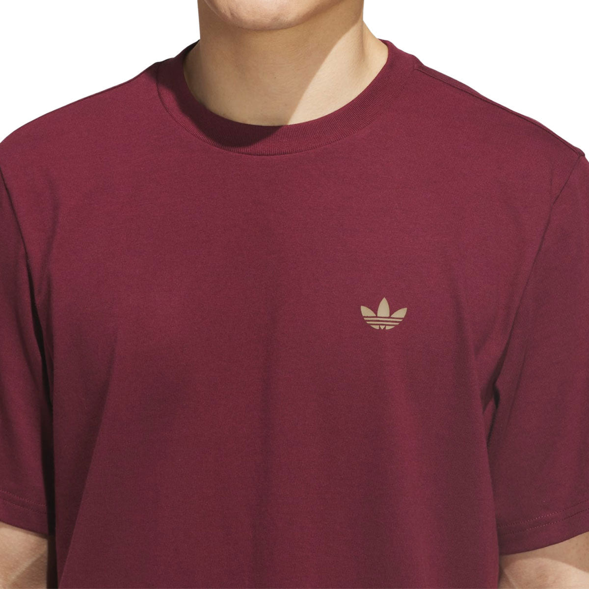 Adidas 4.0 Logo T-Shirt - Shadow Red/Khaki image 3