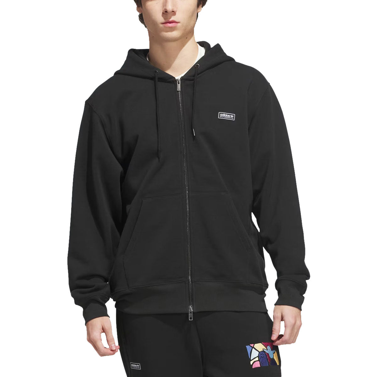 Adidas Gonz Graph Full Zip Hoodie - Black image 2