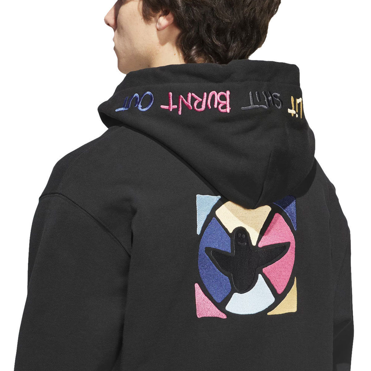 Adidas Gonz Graph Full Zip Hoodie - Black image 3