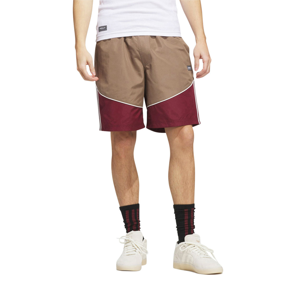 Adidas FSBS Offside Shorts - Khaki/Shadow Red/White image 3