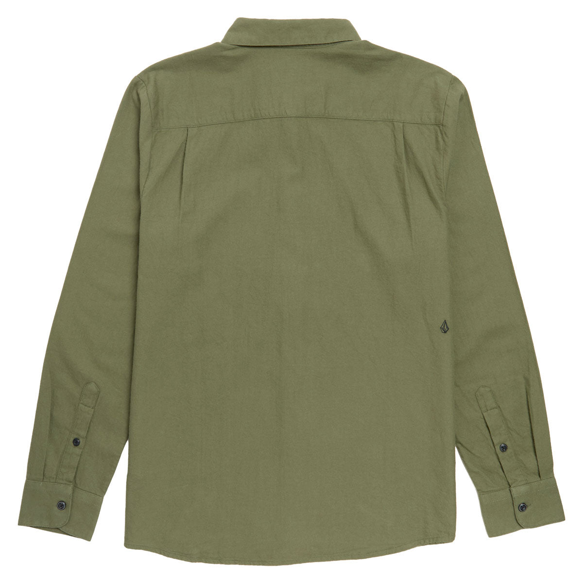 Volcom Caden Solid Long Sleeve Shirt - Dark Olive image 2