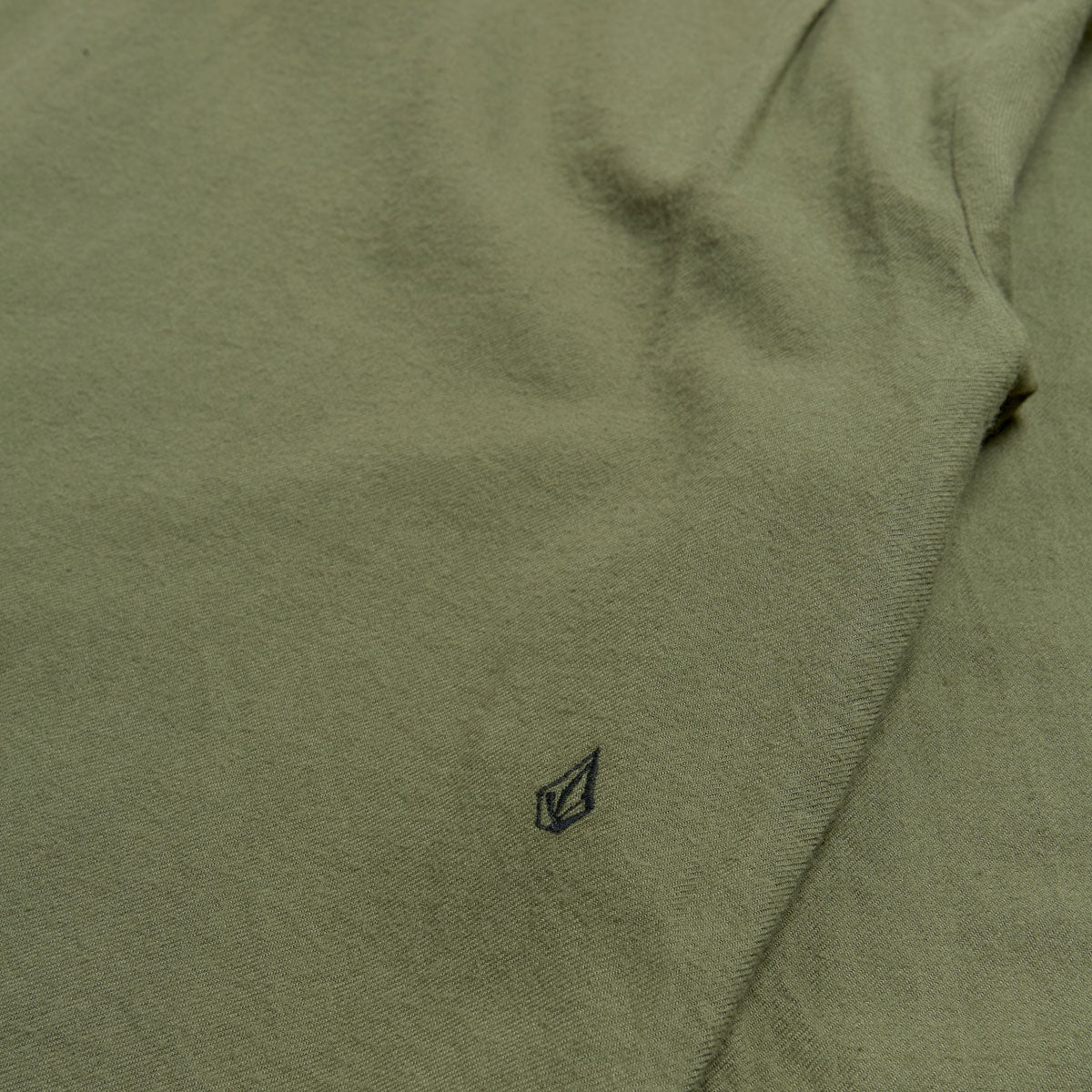 Volcom Caden Solid Long Sleeve Shirt - Dark Olive image 5
