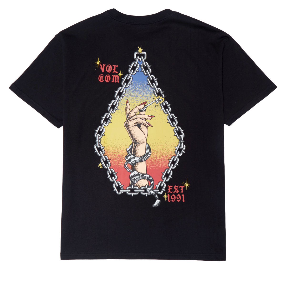 Volcom Fa Daniel Shepard Unlocked T-Shirt - Black image 1