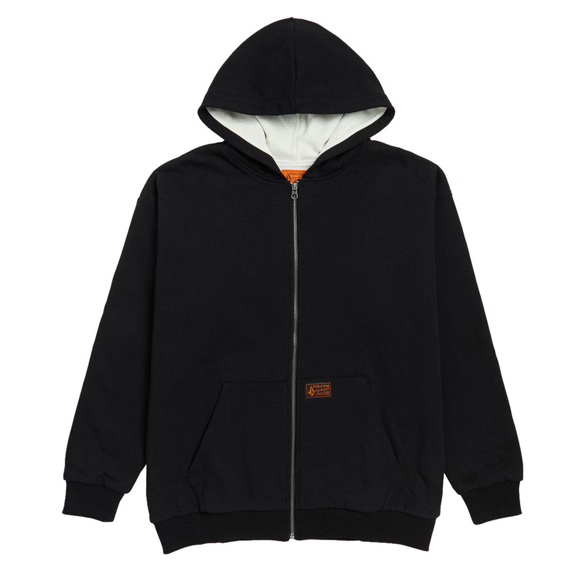 Volcom Axestone Workwear Lined Fleece Hoodie - Black image 1