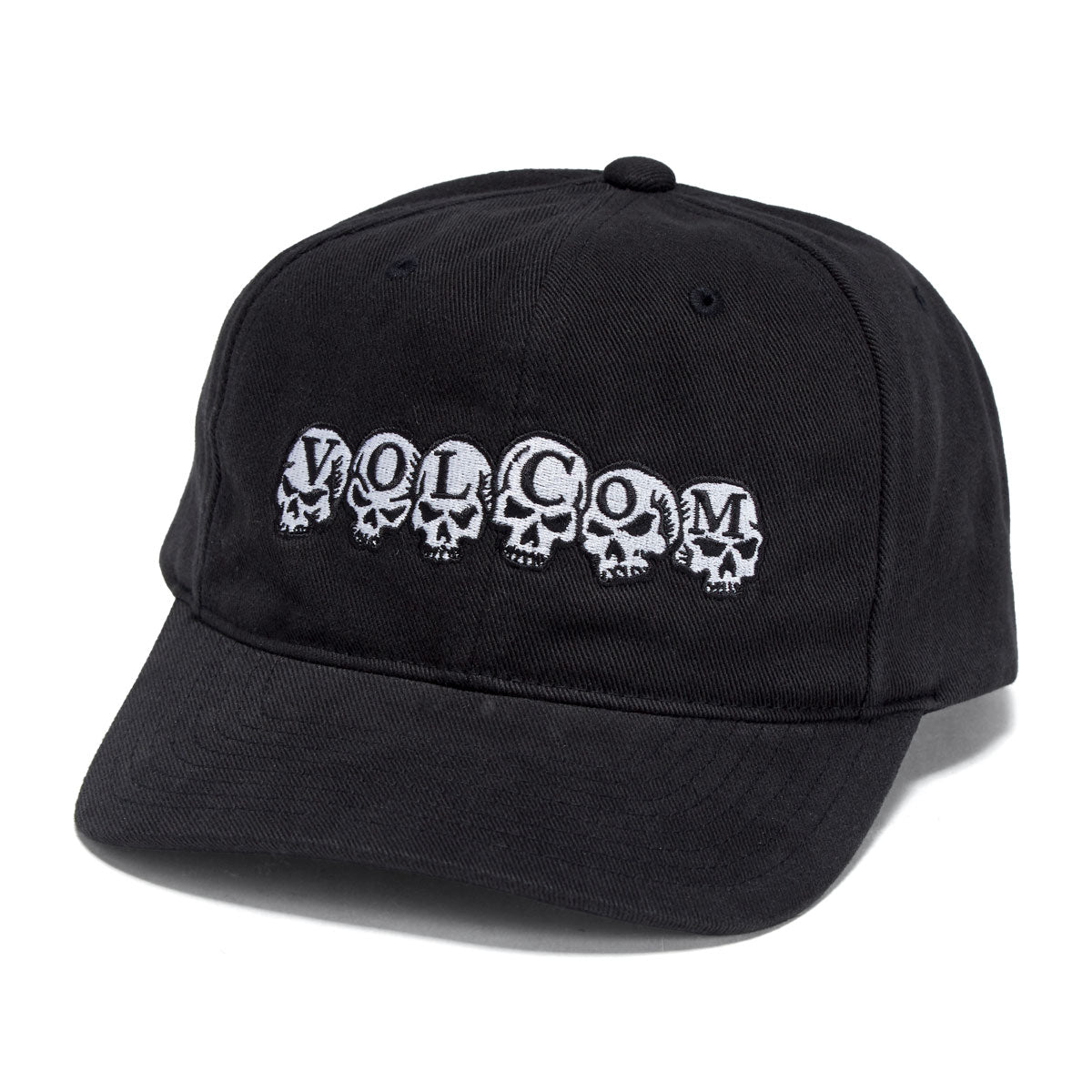 Volcom Skull Line Adj Hat - Antique Black image 1