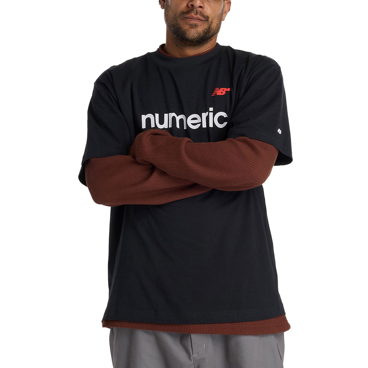 New Balance Numeric Linear Logo T-Shirt - Black image 2